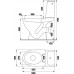 Унитаз-компакт EKO 010 с полипропиленовым сиденьем и боковым подводом воды